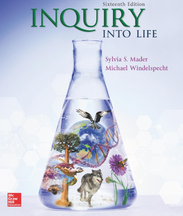 You are currently viewing Inquiry into Life 16th Edition By Sylvia Mader and Michael Windelspecht © 2020 Test bank and  Solutions Manual