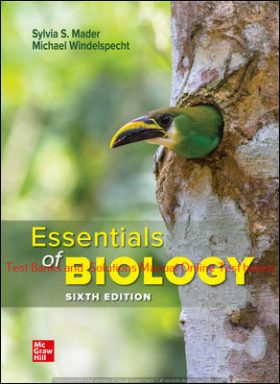 Read more about the article Essentials of Biology 6th Edition By Sylvia Mader and Michael Windelspecht ©2021 Test bank and  Solutions Manual