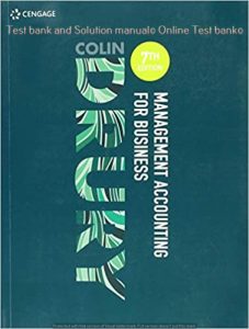 Read more about the article Management Accounting for Business, 7th Edition Colin Drury Instructor manual Cases and Test bank