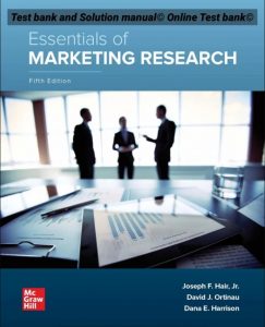 Read more about the article Essentials of Marketing Research 5 Edition Tb SM
