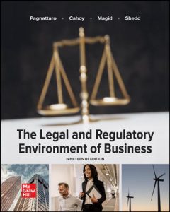 Read more about the article The Legal and Regulatory Environment of Business 19