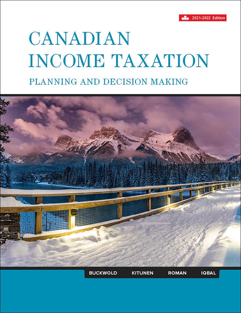 Read more about the article Canadian Income Taxation 2021/2022 24th Test bank Solution manual